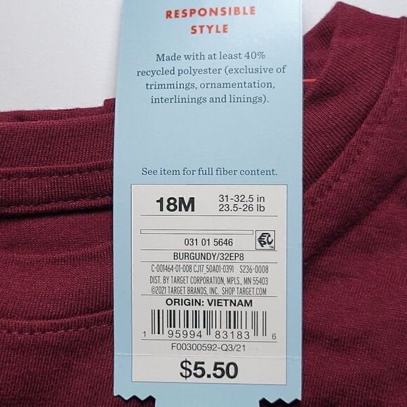 Cat & Jack Toddler "Extra Thankful" Short Sleeve Graphic T-Shirt Sz 18M - Picture 4 of 5